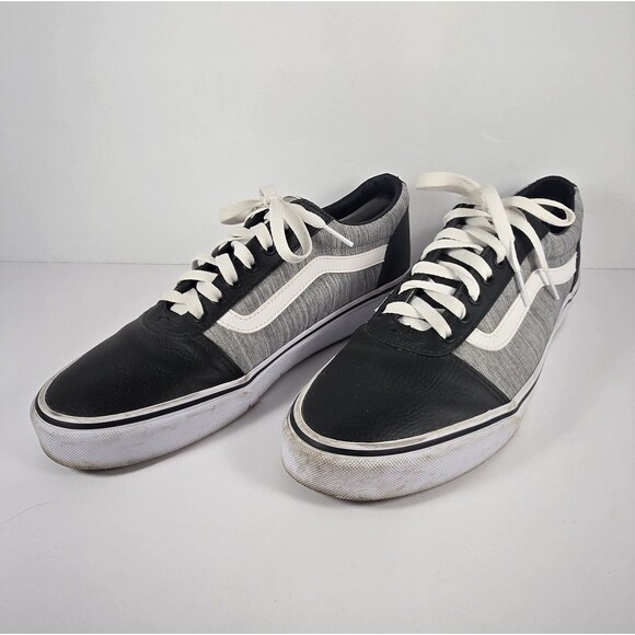 VANS Men’s Old Skool Black White Gray Low Top Skate Shoe Sneaker Size 11 - Picture 4 of 9